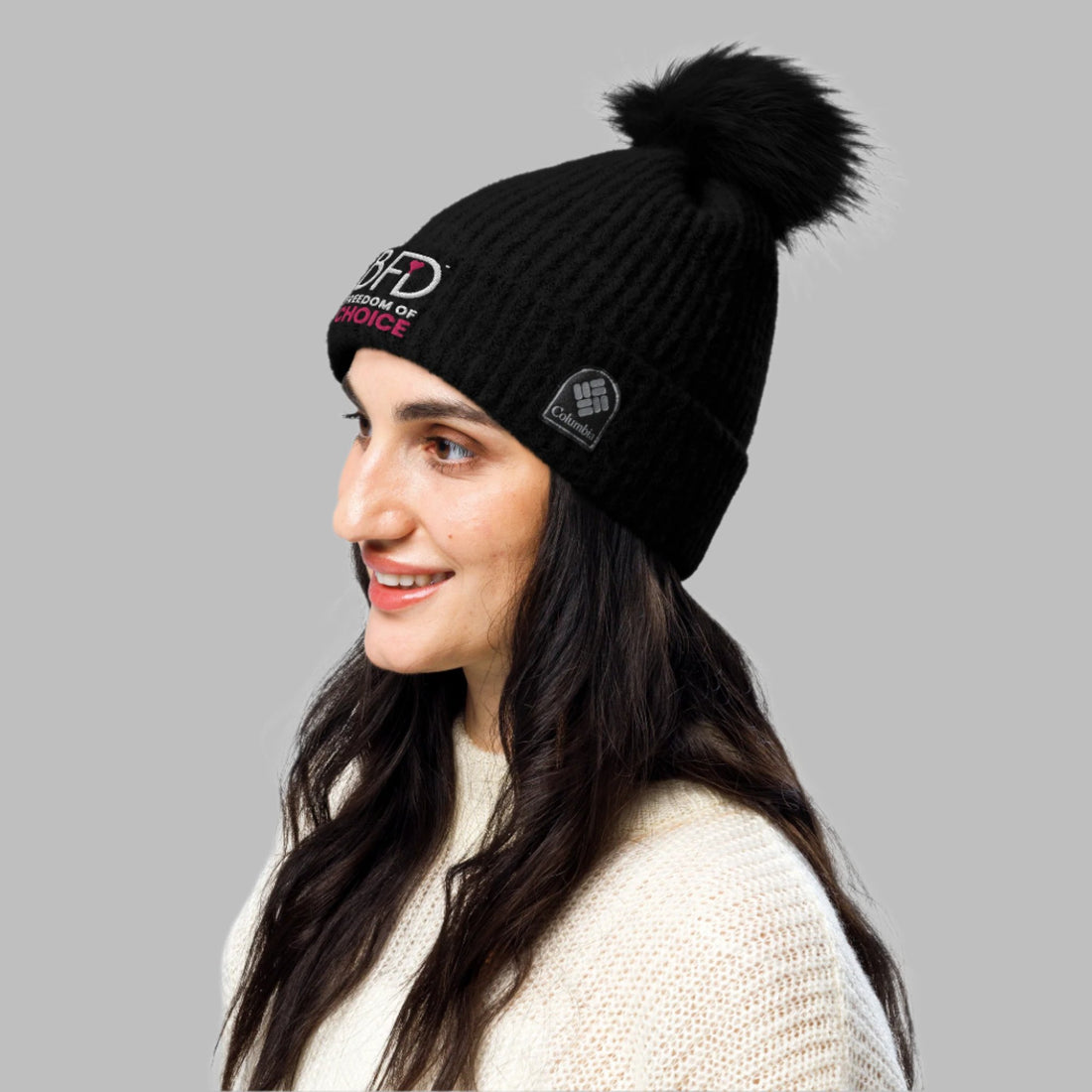 Columbia pom-pom beanie