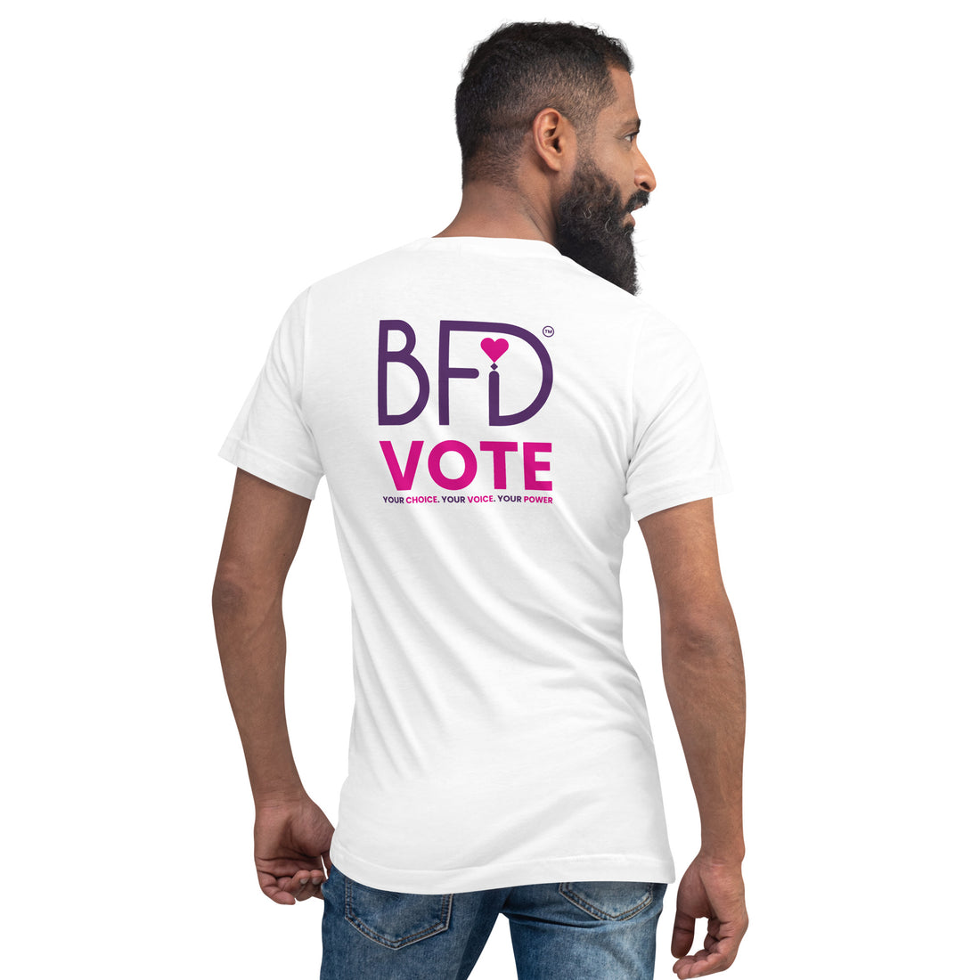 Unisex Short Sleeve V-Neck T-Shirt