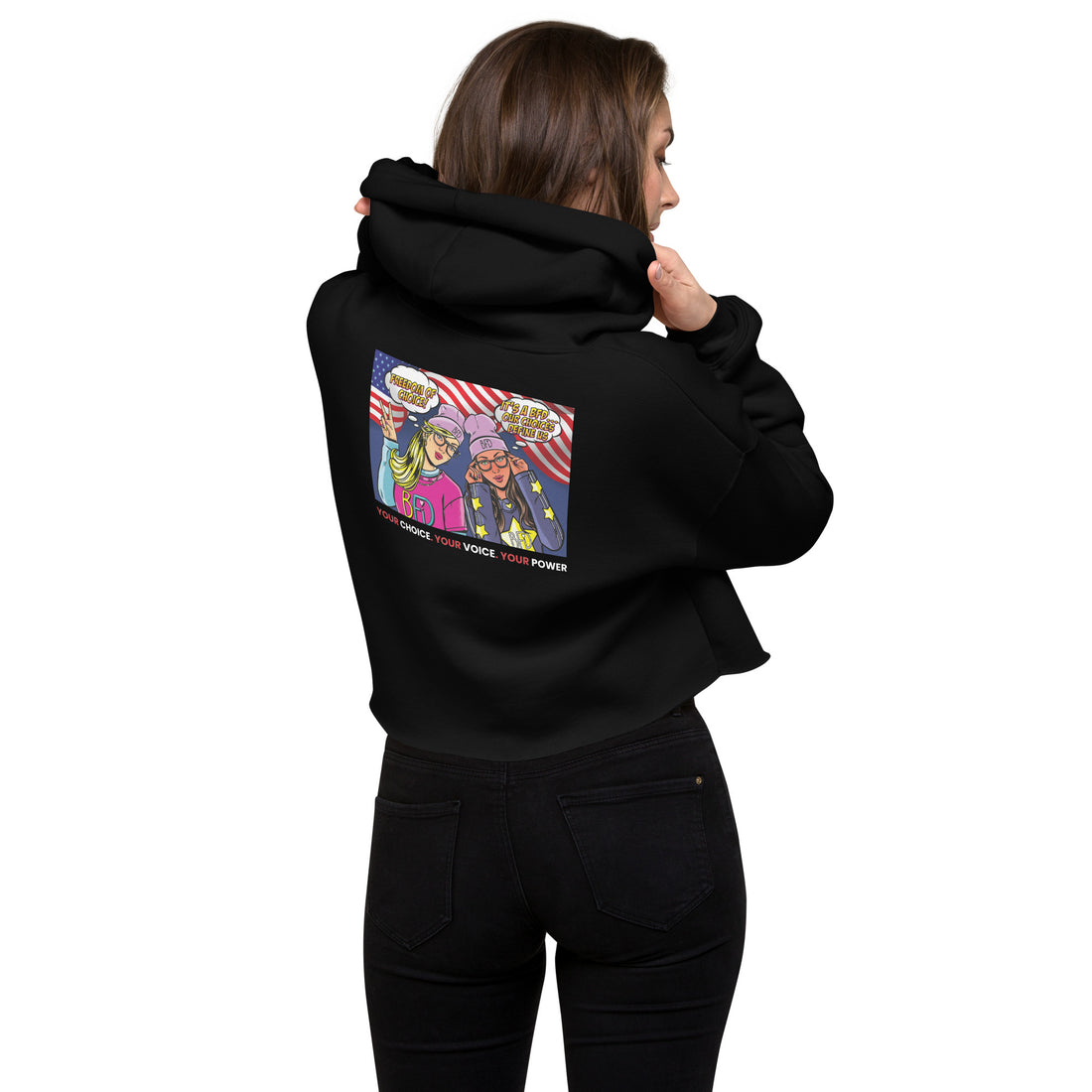 Charlie & Mia Crop Hoodie