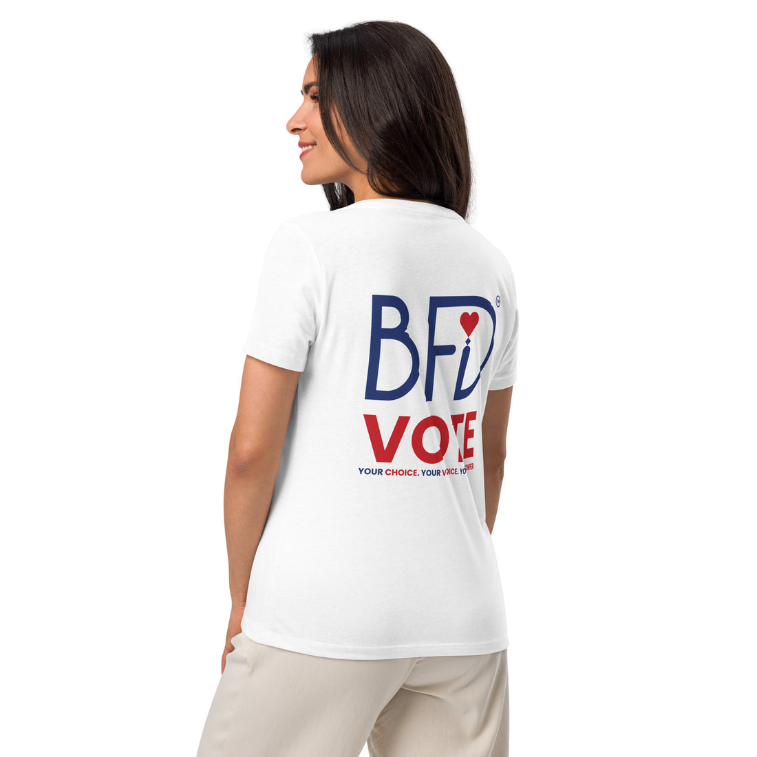 BFD Women’s relaxed v-neck t-shirt